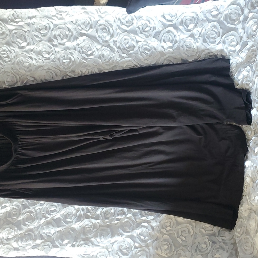 Black wide leg slacks size Large.